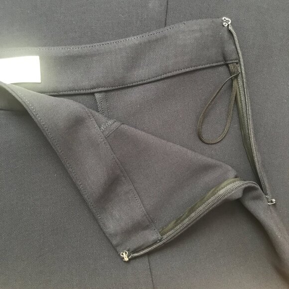 Wilfred Aritzia Meyer Skirt Dark Night Navy A-line High Rise Midi Skirt Size 6 - Picture 9 of 12